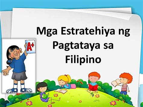 ano ang pagtataya sa english